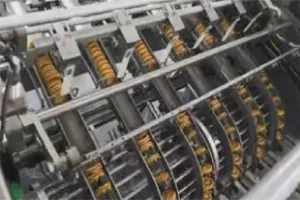 Ligne automatique d’emballage de biscuits