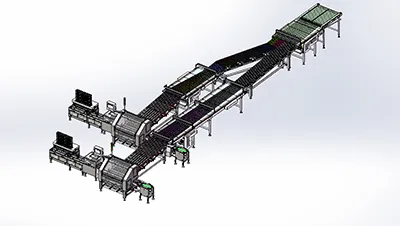 Ligne automatique d’emballage de chips
