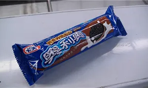 Machine de conditionnement horizontal sans barquette SF-G (conditionnement de biscuits sur chant à double goulotte)